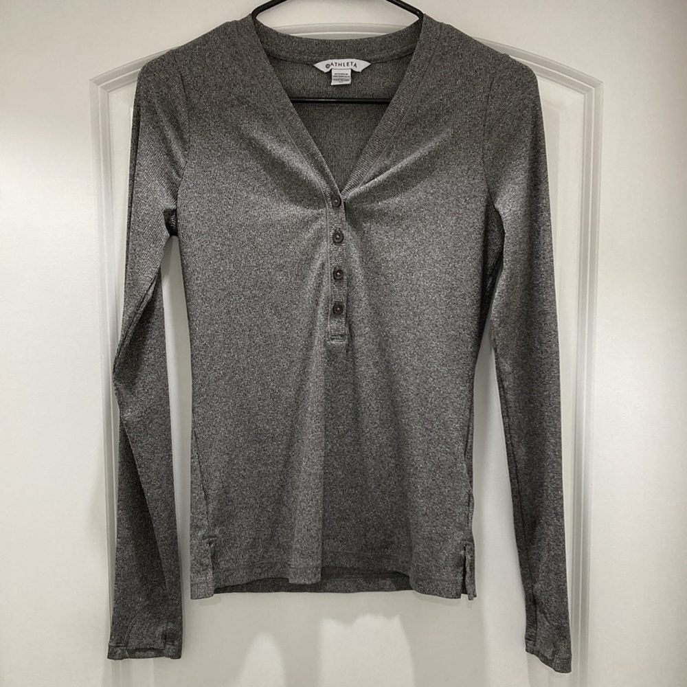 ATHLETA ribbed long sleeve size XS